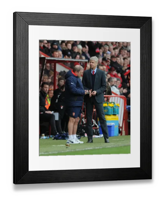 Framed Print : Arsene Wenger and Vic Akers: A Peek into Arsenal's Bournemouth Showdown (2015-16) Framed Print : Arsene Wenger and Vic Akers: A Peek into Arsenal's Bournemouth Showdown (2015-16)