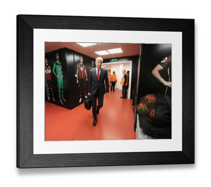Framed Print : Arsene Wenger: Focused Ahead of Arsenal's Clash Against Bournemouth, 2016