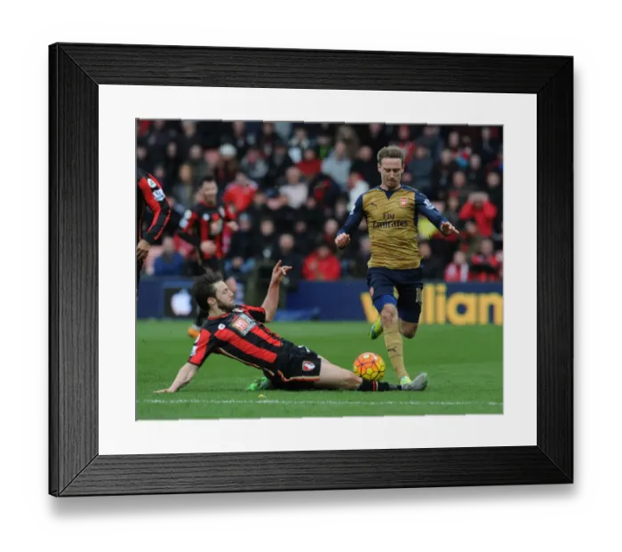 Framed Print : Intense Battle: Monreal vs. Arter - Bournemouth vs. Arsenal Premier League Clash, 2016 Framed Print : Intense Battle: Monreal vs. Arter - Bournemouth vs. Arsenal Premier League Clash, 2016