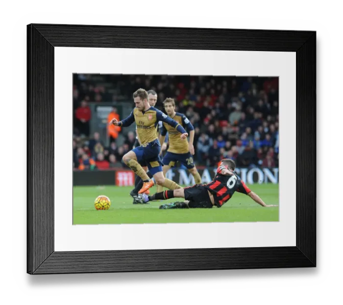 Framed Print : Ramsey Scores Past Surman: Arsenal Triumphs Over Bournemouth, Premier League 2015-16 Framed Print : Ramsey Scores Past Surman: Arsenal Triumphs Over Bournemouth, Premier League 2015-16