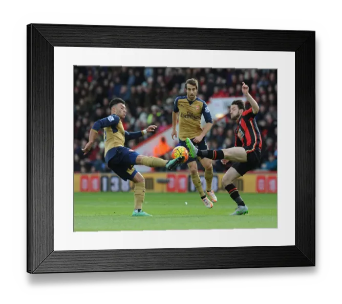 Framed Print : Clash at The Vitality: Arter vs. Oxlade-Chamberlain Framed Print : Clash at The Vitality: Arter vs. Oxlade-Chamberlain