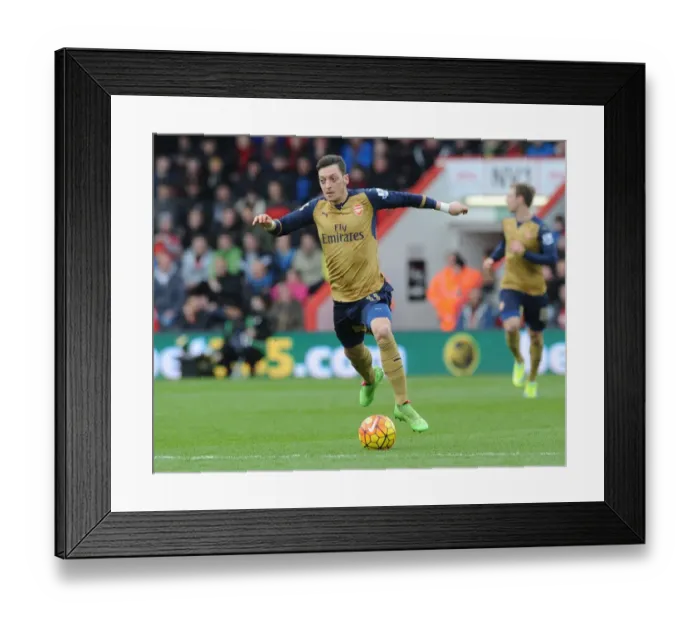 Framed Print : Mesut Ozil: Arsenal's Star Performance Against Bournemouth, Premier League 2015-16