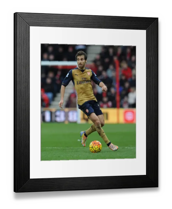 Framed Print : Mathieu Flamini in Action: Arsenal vs Bournemouth, Premier League 2015-16