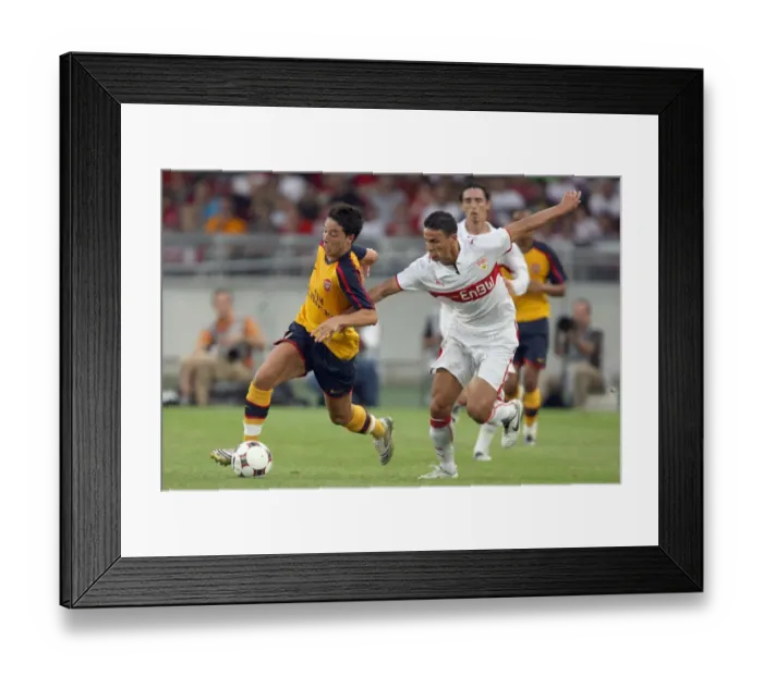 Framed Print : Triumphant Nasri: Arsenal's 3-1 Pre-Season Victory over Stuttgart Framed Print : Triumphant Nasri: Arsenal's 3-1 Pre-Season Victory over Stuttgart