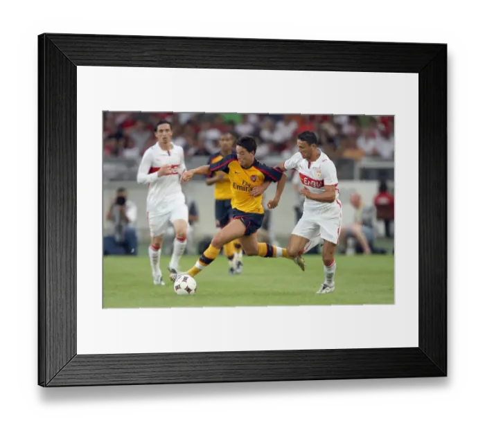 Framed Print : Samir Nasri (Arsenal) Boulahrouz (Stuttgart) Framed Print : Samir Nasri (Arsenal) Boulahrouz (Stuttgart)