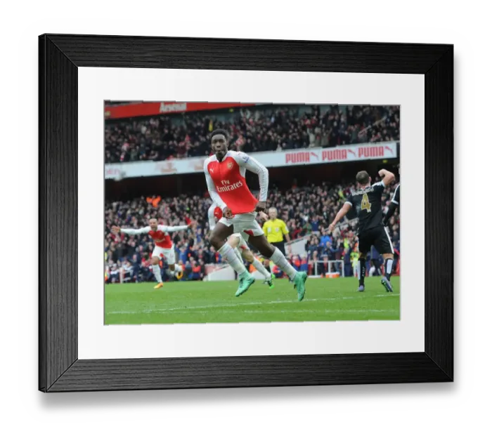 Framed Print : Danny Welbeck Scores Arsenal's Second Goal: Arsenal FC vs Leicester City (2015-16) Framed Print : Danny Welbeck Scores Arsenal's Second Goal: Arsenal FC vs Leicester City (2015-16)