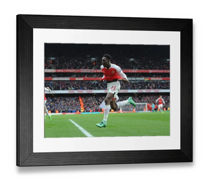 Framed Print : Arsenal's Danny Welbeck Scores Second Goal Against Leicester City (2015-16)