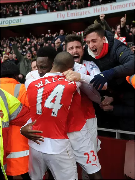 Arsenal's Double Delight: Welbeck Scores Second Goal in Epic Comeback Against Leicester City