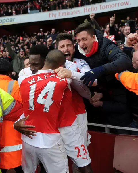 Arsenal's Double Delight: Welbeck Scores Second Goal in Epic Comeback Against Leicester City