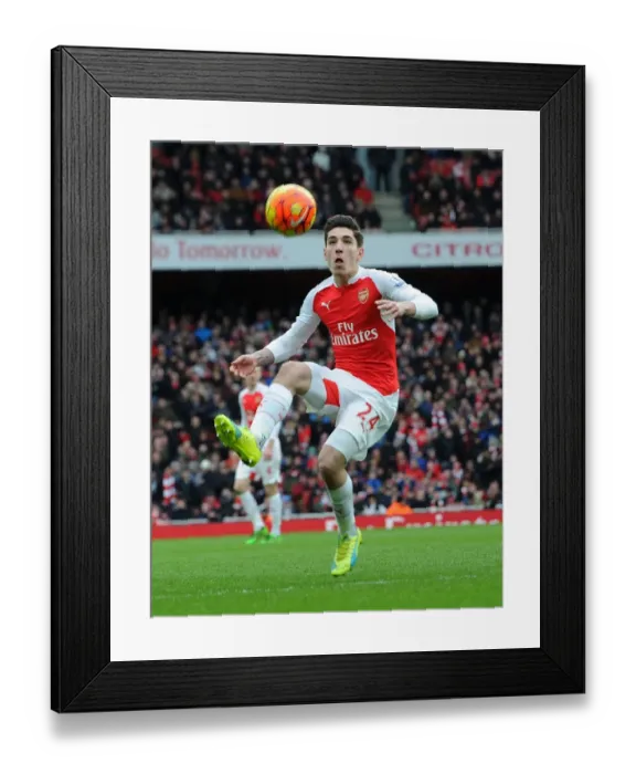 Framed Print : Arsenal's Hector Bellerin in Action against Leicester City - 2015-16 Premier League Framed Print : Arsenal's Hector Bellerin in Action against Leicester City - 2015-16 Premier League