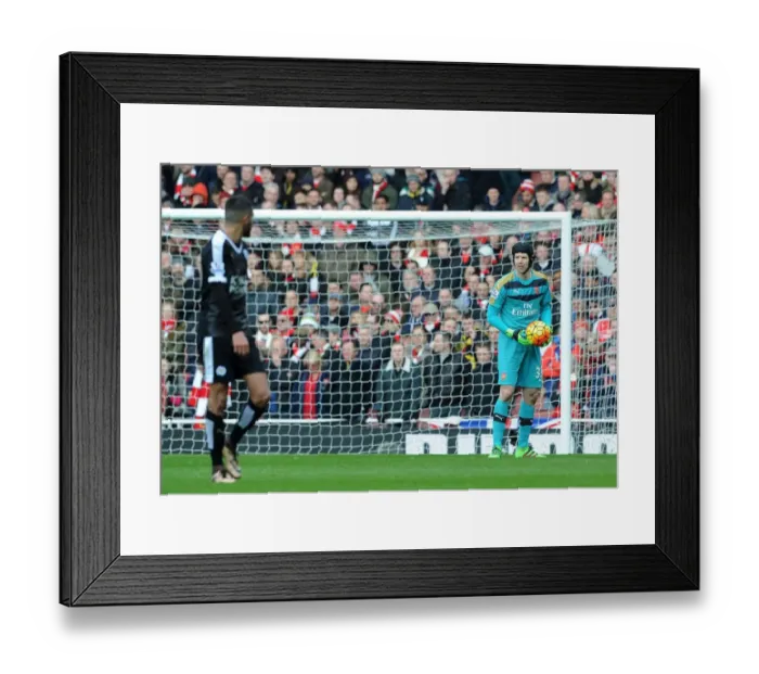 Framed Print : Arsenal's Petr Cech in Action: Arsenal vs. Leicester City, Premier League 2015-16 Framed Print : Arsenal's Petr Cech in Action: Arsenal vs. Leicester City, Premier League 2015-16