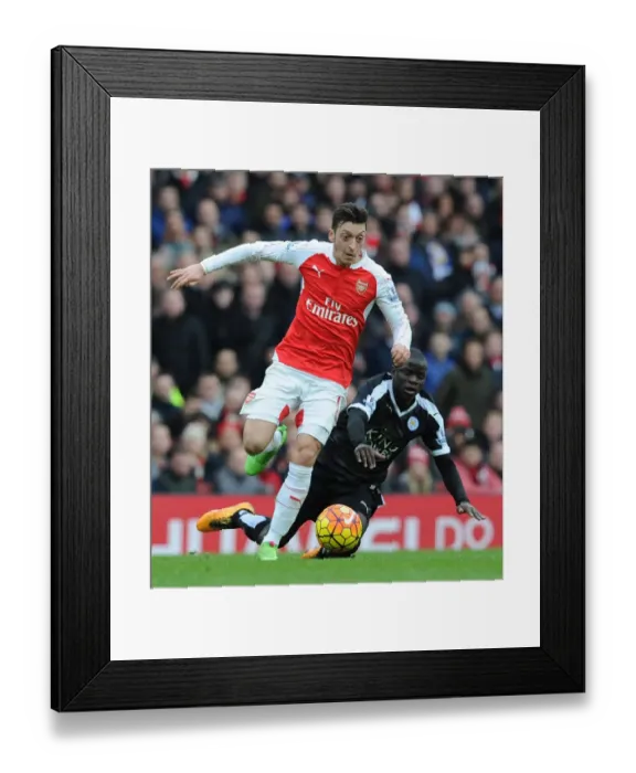 Framed Print : Mesut Ozil Darts Past N'Golo Kante: Arsenal vs Leicester City, Premier League 2015-16 Framed Print : Mesut Ozil Darts Past N'Golo Kante: Arsenal vs Leicester City, Premier League 2015-16