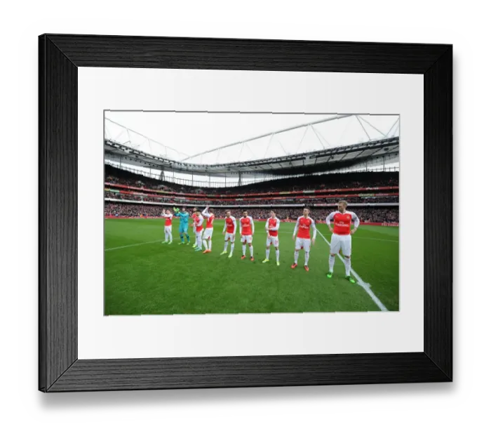 Framed Print : Arsenal vs Leicester City: Premier League Clash at Emirates Stadium (February 14, 2016)