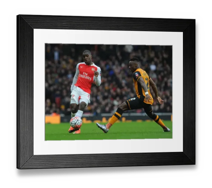 Framed Print : Campbell vs Odubajo: A FA Cup Battle at The Emirates Framed Print : Campbell vs Odubajo: A FA Cup Battle at The Emirates