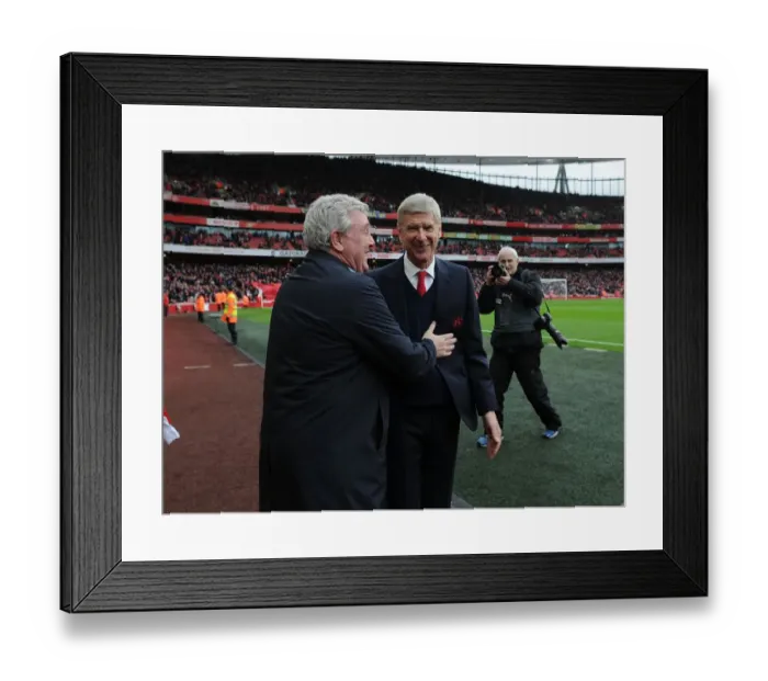 Framed Print : Arsene Wenger vs. Steve Bruce: FA Cup Clash at Emirates Stadium