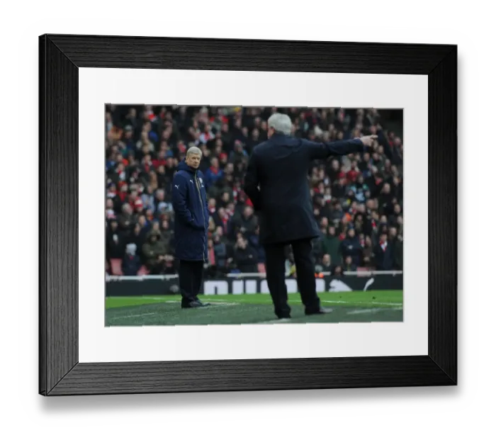 Framed Print : Arsene Wenger and Arsenal in FA Cup Battle against Hull City at The Emirates