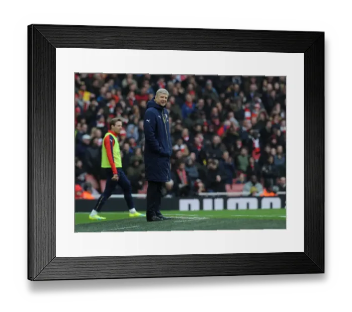 Framed Print : Arsene Wenger Leads Arsenal Against Hull City in FA Cup Fifth Round