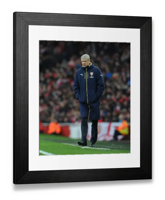 Framed Print : Arsene Wenger Leads Arsenal Against Hull City in FA Cup Fifth Round