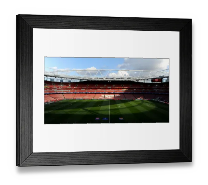 Framed Print : Champions League Showdown: Arsenal vs. Barcelona at Emirates Stadium
