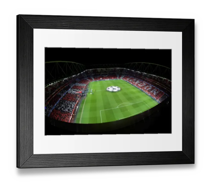 Framed Print : Champions League Showdown: Arsenal vs. Barcelona at Emirates Stadium Framed Print : Champions League Showdown: Arsenal vs. Barcelona at Emirates Stadium