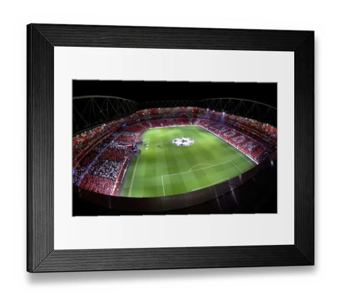 Framed Print : Arsenal vs. Barcelona: Champions League Showdown at Emirates Stadium