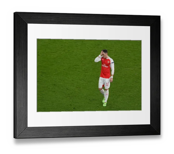 Framed Print : Mesut Ozil in Action: Arsenal vs. Barcelona, UEFA Champions League 2016 Framed Print : Mesut Ozil in Action: Arsenal vs. Barcelona, UEFA Champions League 2016