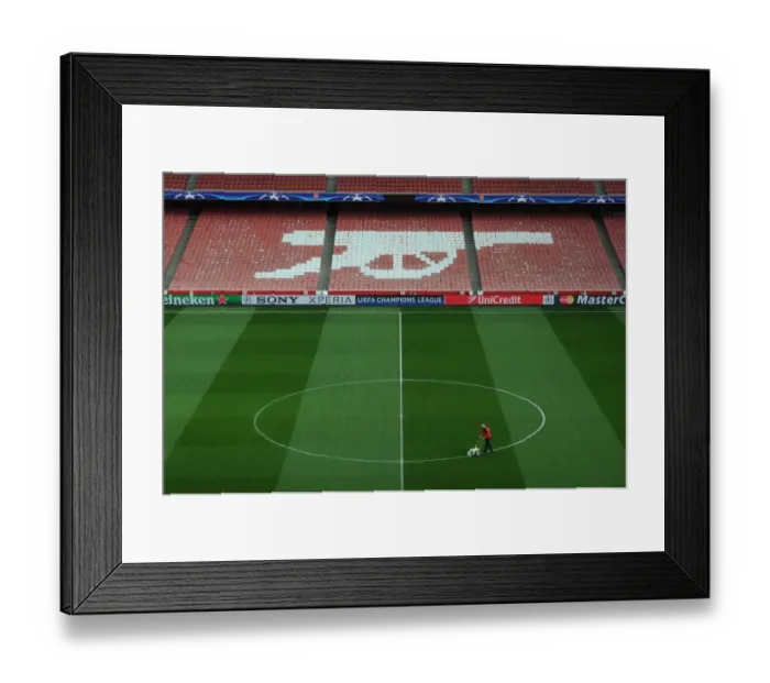 Framed Print : Arsenal FC vs. FC Barcelona: UEFA Champions League Clash at Arsenal Stadium, London