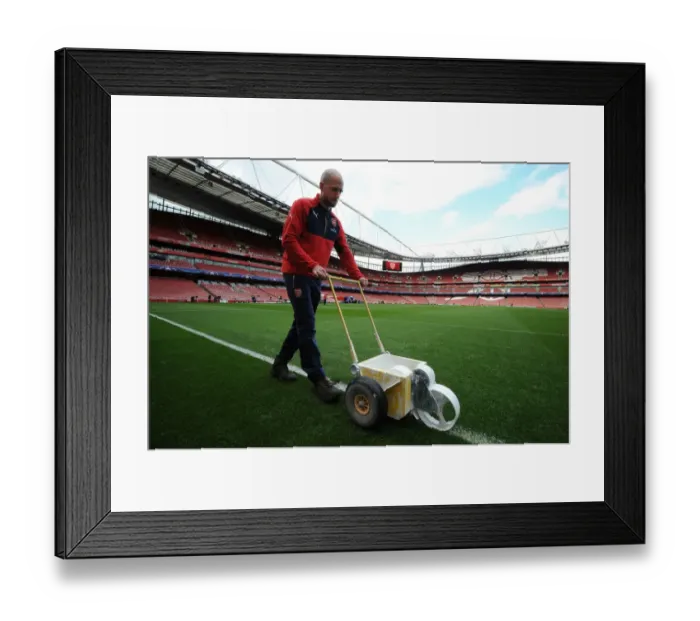 Framed Print : Arsenal FC vs. FC Barcelona: A Champions League Showdown at the Emirates