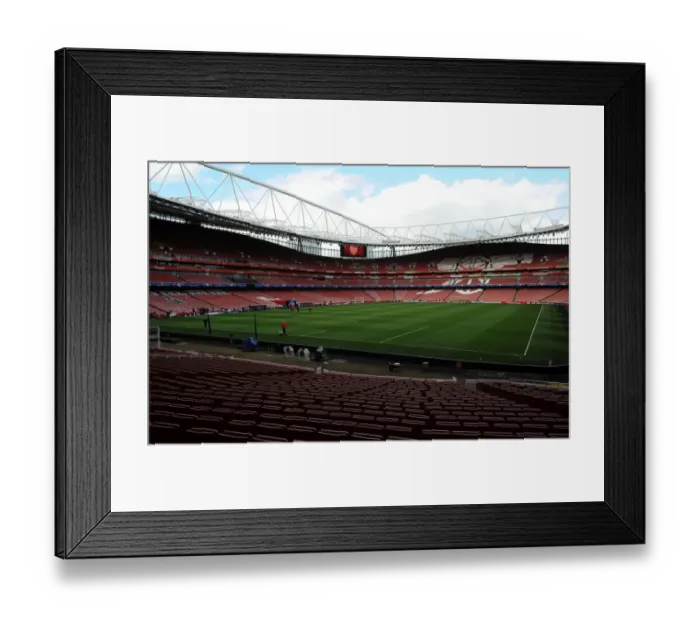 Framed Print : Arsenal vs. Barcelona: UEFA Champions League Showdown at Emirates Stadium Framed Print : Arsenal vs. Barcelona: UEFA Champions League Showdown at Emirates Stadium