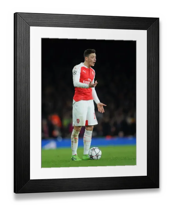 Framed Print : Mesut Ozil in Action: Arsenal vs. Barcelona, UEFA Champions League 2015 / 16 - Round of 16, First Leg Framed Print : Mesut Ozil in Action: Arsenal vs. Barcelona, UEFA Champions League 2015 / 16 - Round of 16, First Leg