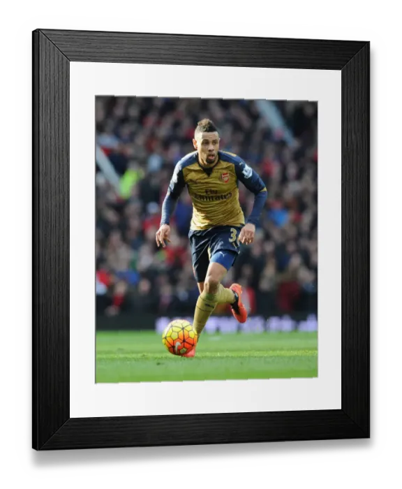 Framed Print : Coquelin at Old Trafford: Arsenal vs Manchester United, Premier League 2015 / 16