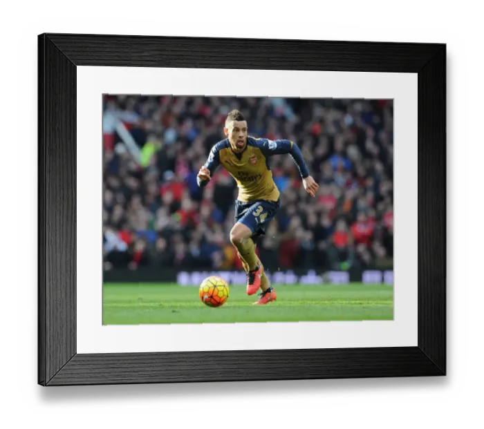 Framed Print : Coquelin at Old Trafford: Arsenal vs Manchester United, Premier League 2015 / 16 Framed Print : Coquelin at Old Trafford: Arsenal vs Manchester United, Premier League 2015 / 16