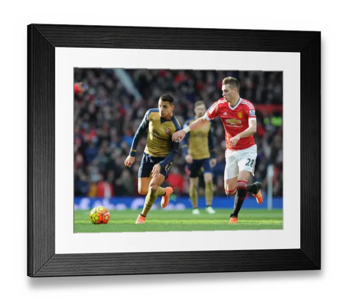 Framed Print : Alexis Sanchez Surges Past Schneiderlin: Manchester United vs. Arsenal, Premier League 2015 / 16 Framed Print : Alexis Sanchez Surges Past Schneiderlin: Manchester United vs. Arsenal, Premier League 2015 / 16