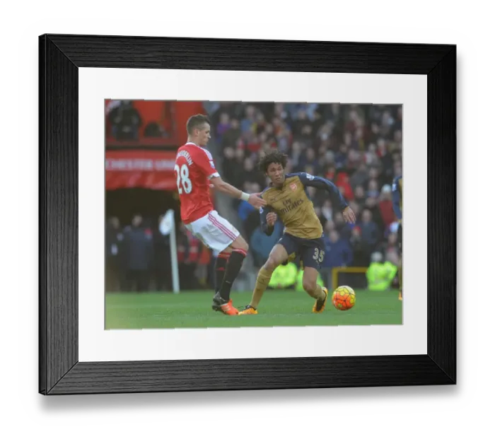 Framed Print : Battle in the Midfield: Elneny vs Schneiderlin (Manchester United vs Arsenal, 2015 / 16)