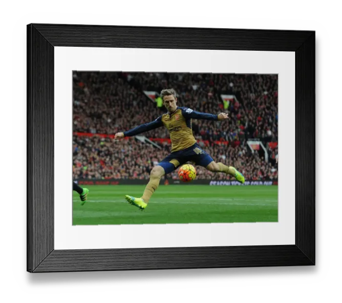 Framed Print : Nacho Monreal in Action: Arsenal vs. Manchester United, Premier League 2015 / 16