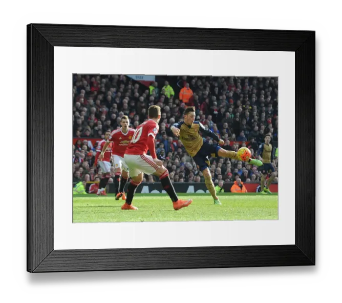 Framed Print : Mesut Ozil Scores Against Guillermo Varela: Arsenal's Victory Goal vs. Manchester United, Premier League 2015 / 16 Framed Print : Mesut Ozil Scores Against Guillermo Varela: Arsenal's Victory Goal vs. Manchester United, Premier League 2015 / 16