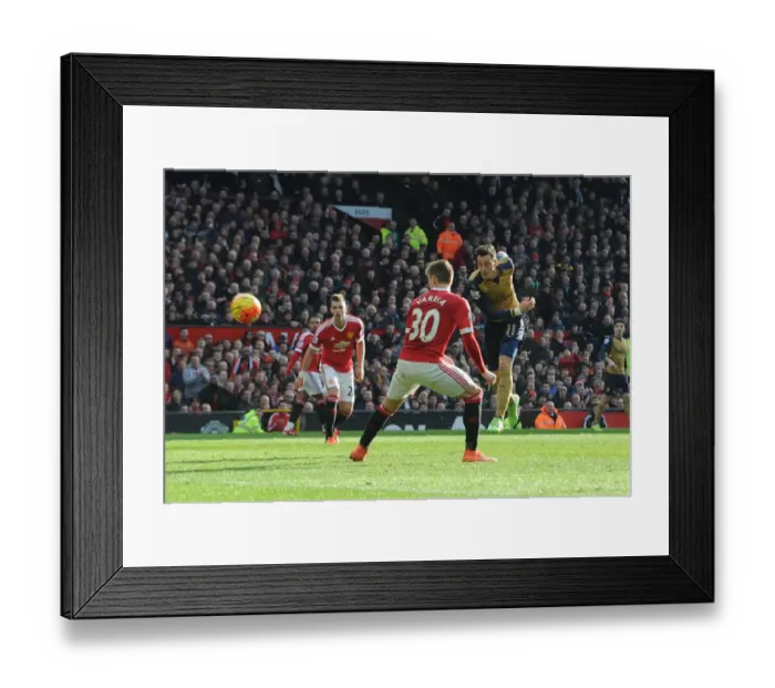 Framed Print : Mesut Ozil's Dramatic Goal vs. Manchester United's Guillermo Varela (Premier League 2015 / 16) Framed Print : Mesut Ozil's Dramatic Goal vs. Manchester United's Guillermo Varela (Premier League 2015 / 16)