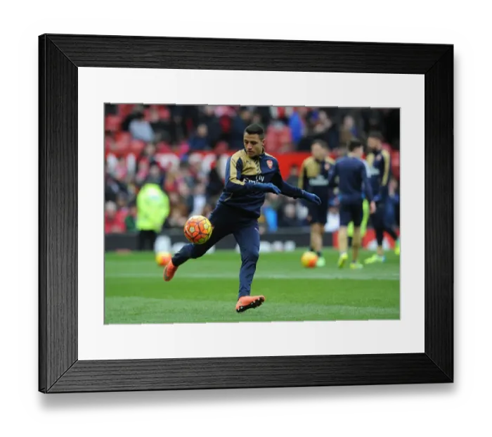 Framed Print : Alexis Sanchez: Gearing Up for Manchester United vs. Arsenal Clash, Premier League 2016