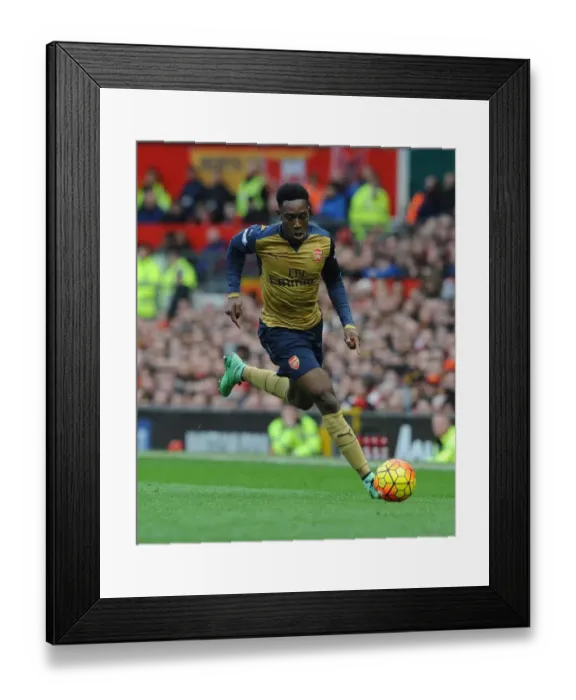 Framed Print : Danny Welbeck: Battle at Old Trafford - Premier League 2015 / 16 (Manchester United vs. Arsenal)