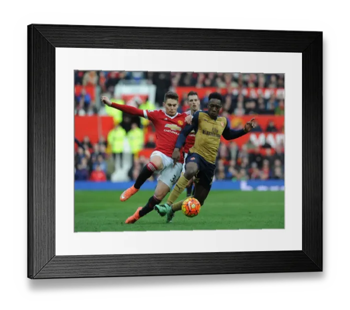 Framed Print : Clash at Old Trafford: Welbeck vs. Varela - A Battle Between Manchester Rivals Framed Print : Clash at Old Trafford: Welbeck vs. Varela - A Battle Between Manchester Rivals