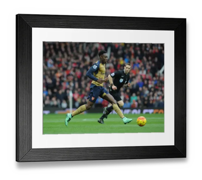 Framed Print : Danny Welbeck (Arsenal). Manchester United 3: 2 Arsenal