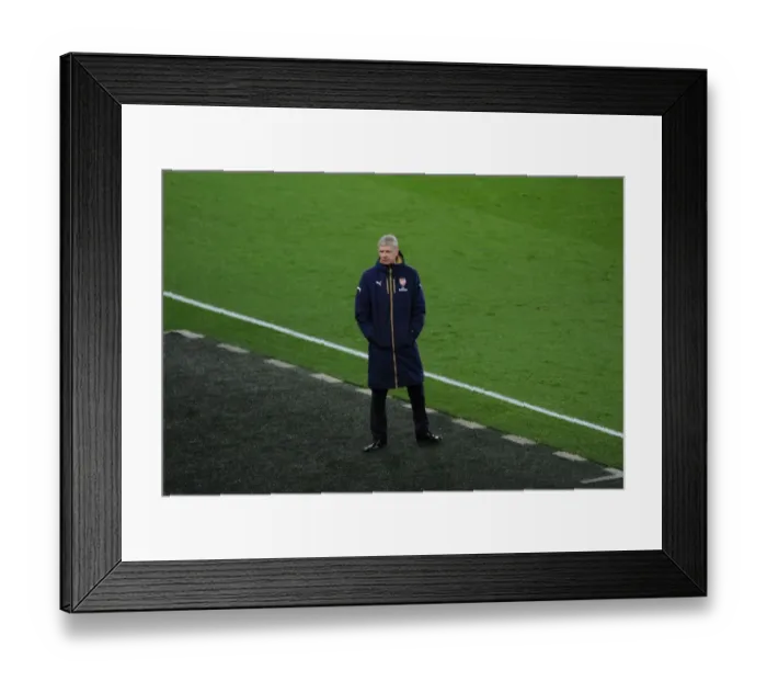 Framed Print : Arsene Wenger Leads Arsenal Against Swansea City in Premier League Clash (2015-16)