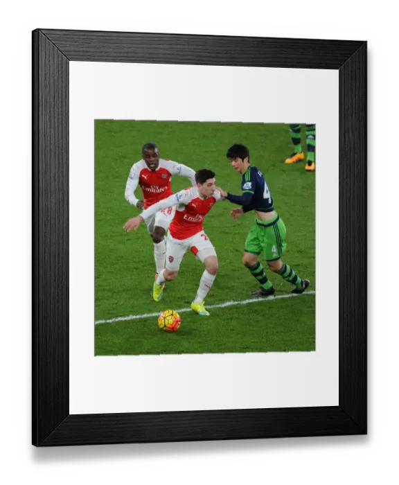 Framed Print : Arsenal vs Swansea City: Clash at Emirates Stadium, March 2016