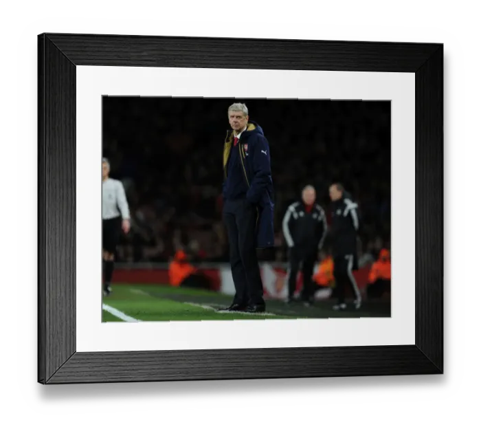 Framed Print : Arsene Wenger Guides Arsenal Against Swansea City in Premier League Battle (2015-16)