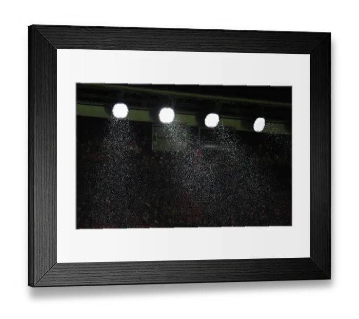 Framed Print : Rainy Night Battle: Arsenal vs Swansea City, Premier League 2015-16, Emirates Stadium
