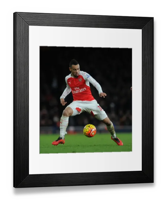 Framed Print : Coquelin in Action: Arsenal vs Swansea City (2015-16) Framed Print : Coquelin in Action: Arsenal vs Swansea City (2015-16)