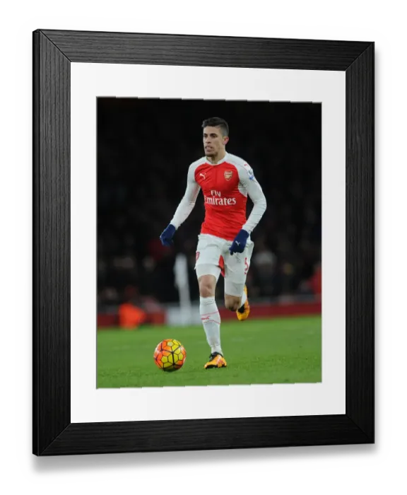 Framed Print : Gabriel in Action: Arsenal vs Swansea City, Premier League 2015-16 Framed Print : Gabriel in Action: Arsenal vs Swansea City, Premier League 2015-16