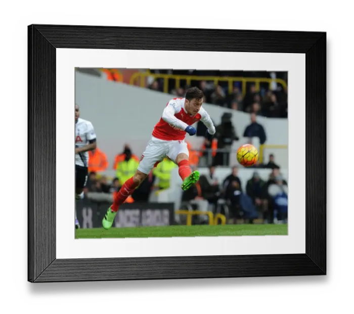 Framed Print : Mesut Ozil: In Action Against Tottenham in the 2015-16 Premier League