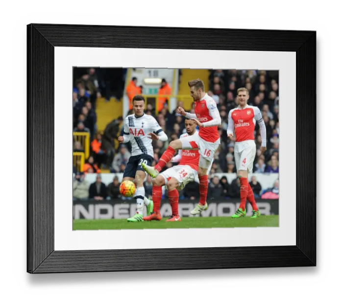 Framed Print : Arsenal vs. Tottenham: Premier League Clash at White Hart Lane, March 2016