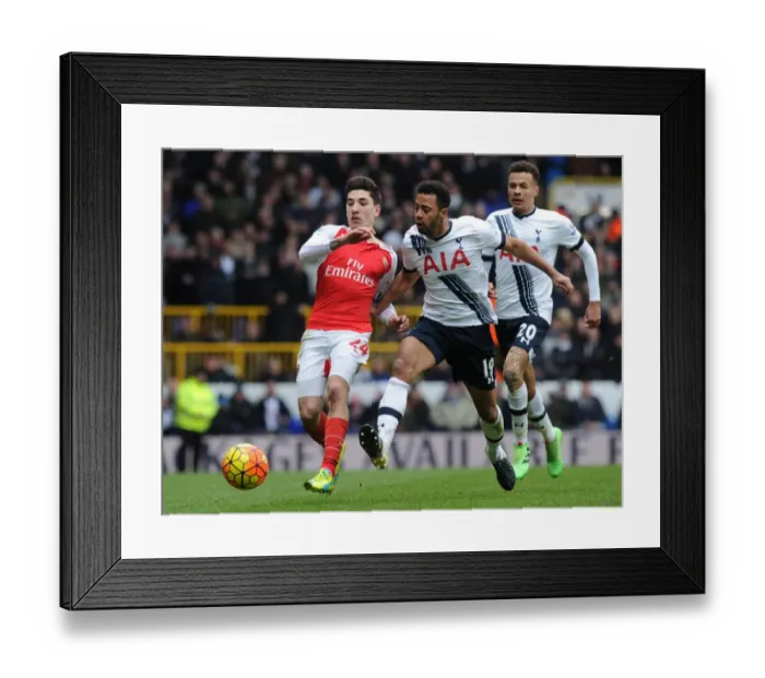 Framed Print : Bellerin Blasts Past Dembele: Arsenal's Thrilling Victory over Tottenham (2015-16) Framed Print : Bellerin Blasts Past Dembele: Arsenal's Thrilling Victory over Tottenham (2015-16)